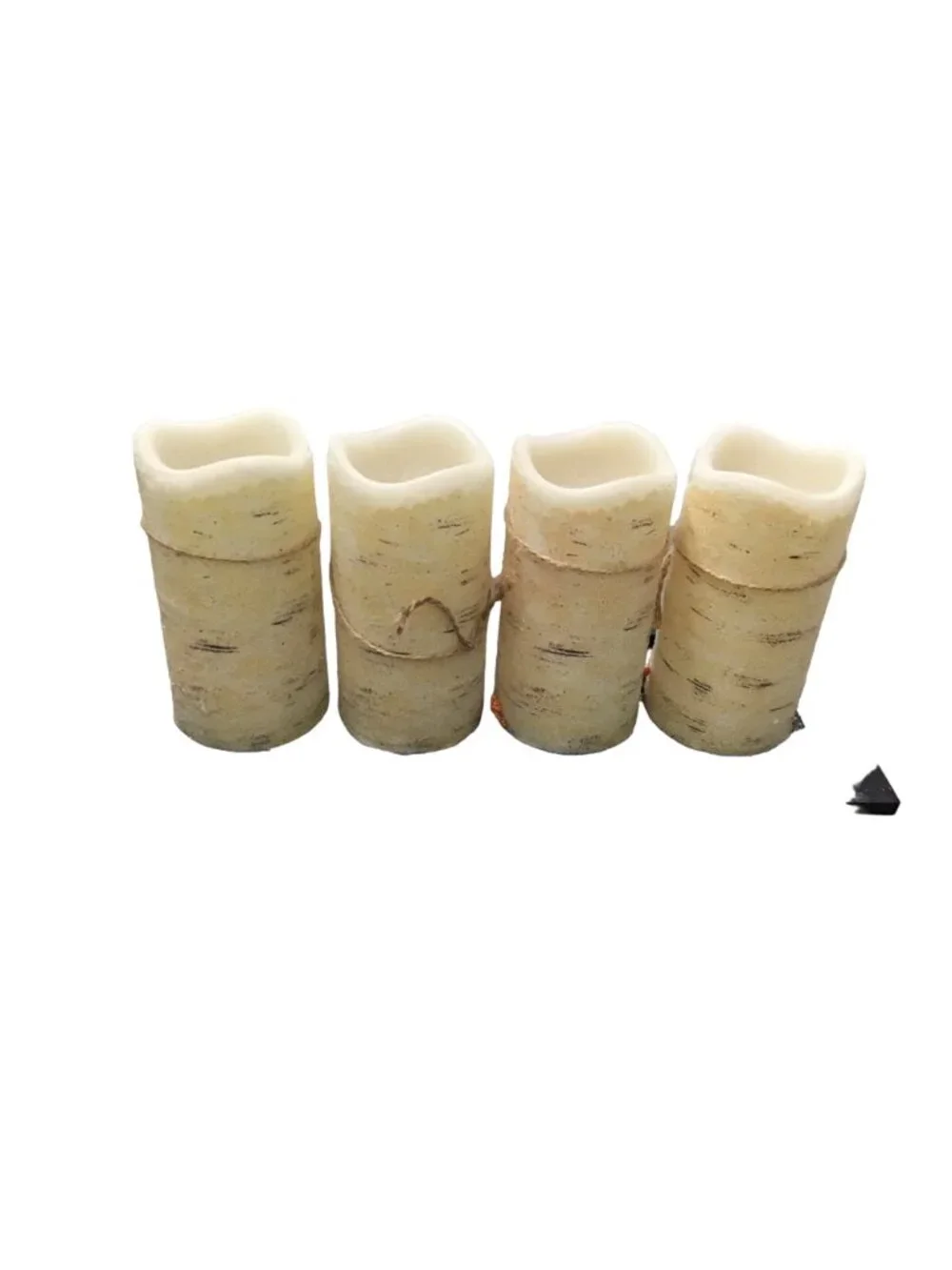 DECORATIVE TRAY HOLDER WITH 4 CANDLES BATTERY OPERATED (BATTERIES NOT INCLUDED)